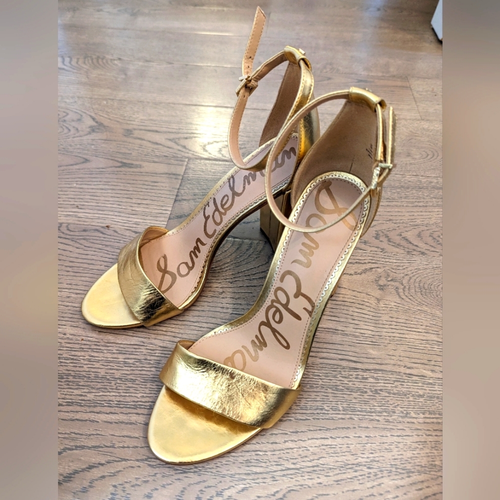 Sam Edelman Gold Leaf Yaro Sandal Size 9